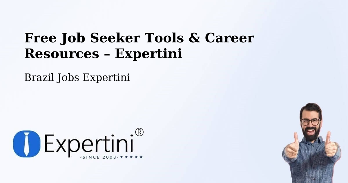 Free Job Seeker Tools & Career Resources – Rio De Janeiro - Rio De Janeiro, Brazil Jobs Expertini